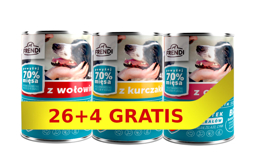 Frendi Frendi kawałki w delikatnym sosie Mix smaków 30x400g 57622-uniw