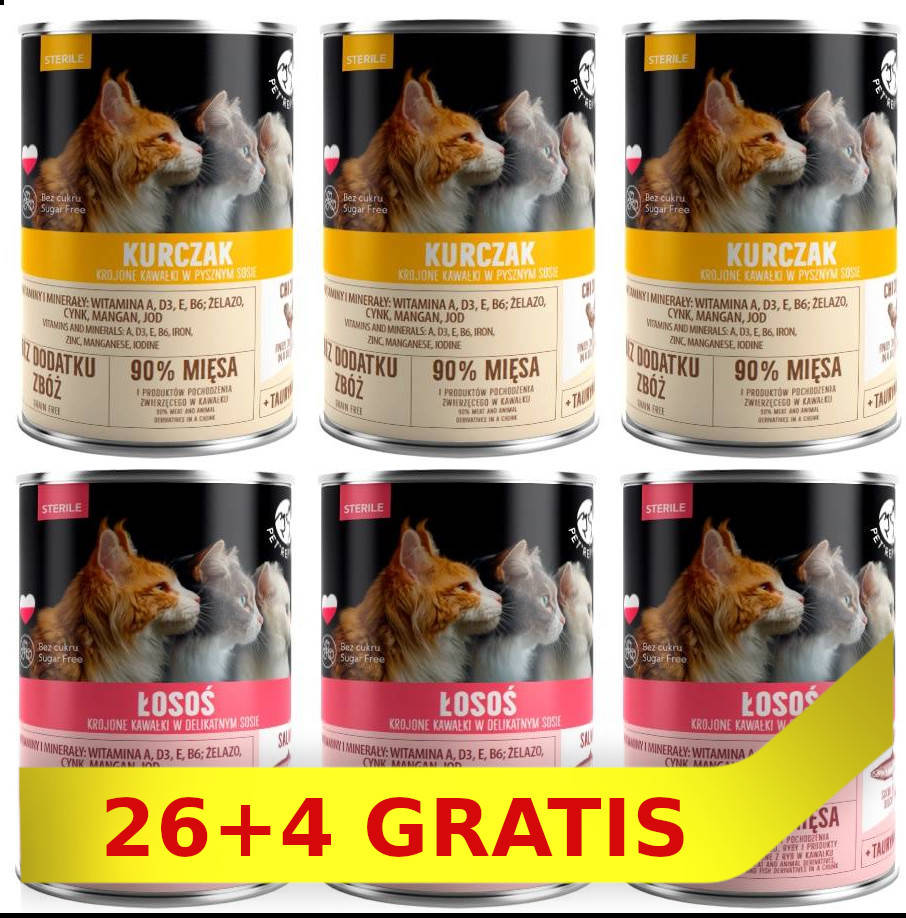 Pet Republic PetRepublic kawałki w sosie Mix smaków steril) 30x400g