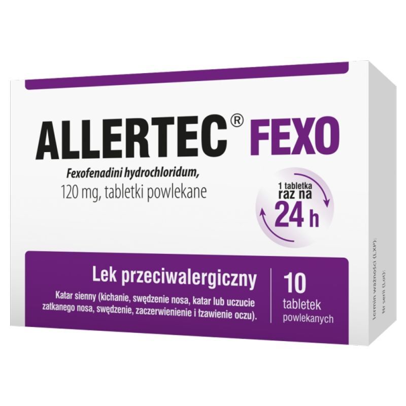 Polpharma Allertec Fexo 120 mg x 10 tabl powlekanych