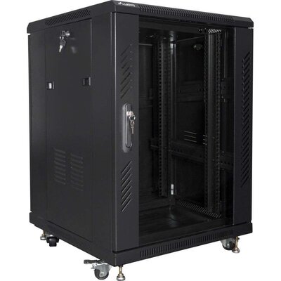 Lanberg Szafa Rack 19 15U 600x600 FF01-6615-12B stojąca - KONFIGURATOR WYPOSAŻENIA / CZAT NA ŻYWO FF01-6615-12B