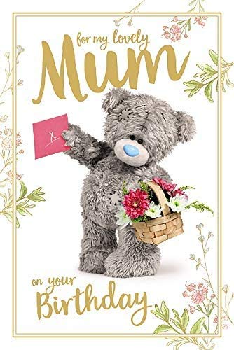 Me To You Bear Mum Birthday Me to You Bear 3D holograficzna kartka urodzinowa z hologramem ALM93040