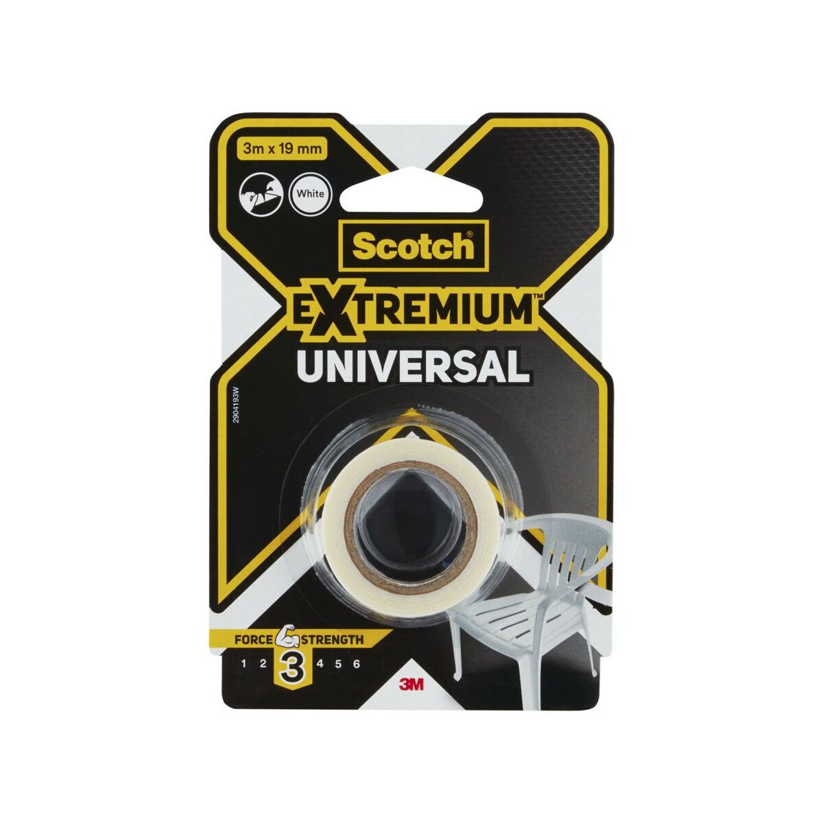 SCOTCH Taśma uniwersalna Extremium 3 m x 19 mm biała Scotch