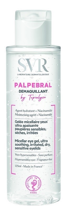 SVR Svr topialyse palpebral micelarny żel do demakijażu wrażliwej suchej i podrażnionej skóry okolic oczu 125 ml
