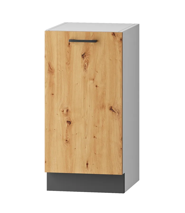 Stojąca szafka kuchenna z półkami dąb artisan E9-P14