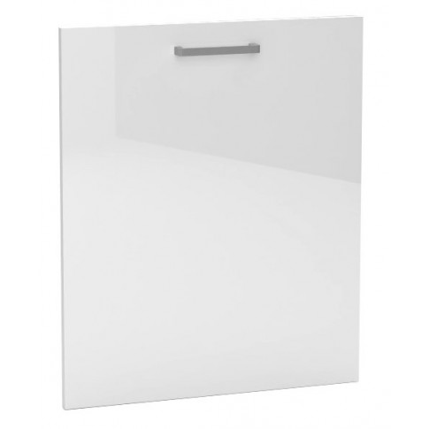 Biały minimalistyczny front z uchwytem do zmywarki Elora 20X 45 cm połysk