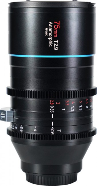 Sirui anamorphic lens 1,6x Full Frame 75mm T2.9 Z-Mount