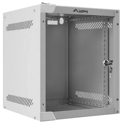 Lanberg Szafa wiszca 10 cali 6U 280x310mm szara + EKSPRESOWA WF10-2306-10S