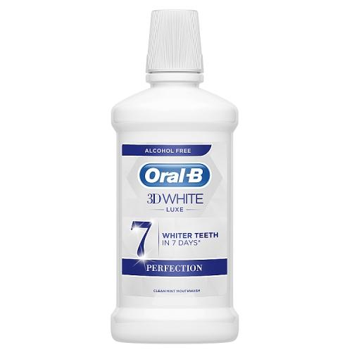 Oral-B Wybielający płyn do płukania jamy ustnej - Oral-B 3D White Luxe Perfection Wybielający płyn do płukania jamy ustnej - Oral-B 3D White Luxe Perfection