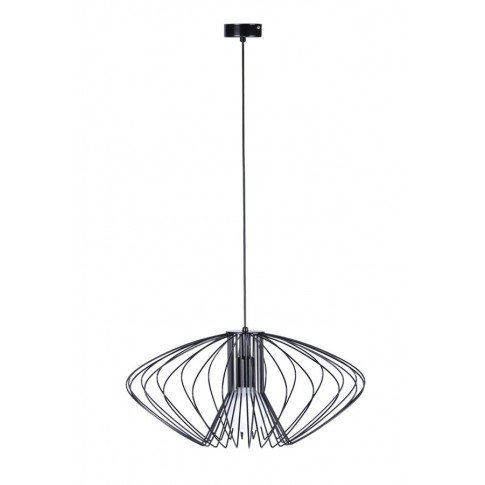 Czarna lampa wisząca z drucianym kloszem S544 Darla