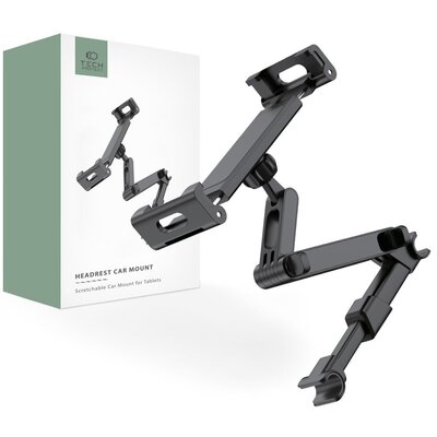 TECH-PROTECT Uchwyt na telefon i tablet TECH-PROTECT Stretchable Headrest Car Mount Czarny