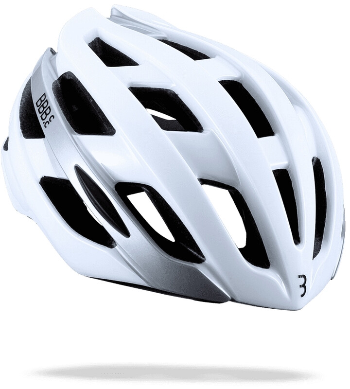 BBB Hawk Kask, glossy white M 54-58cm 2021 Kaski rowerowe 2929185174