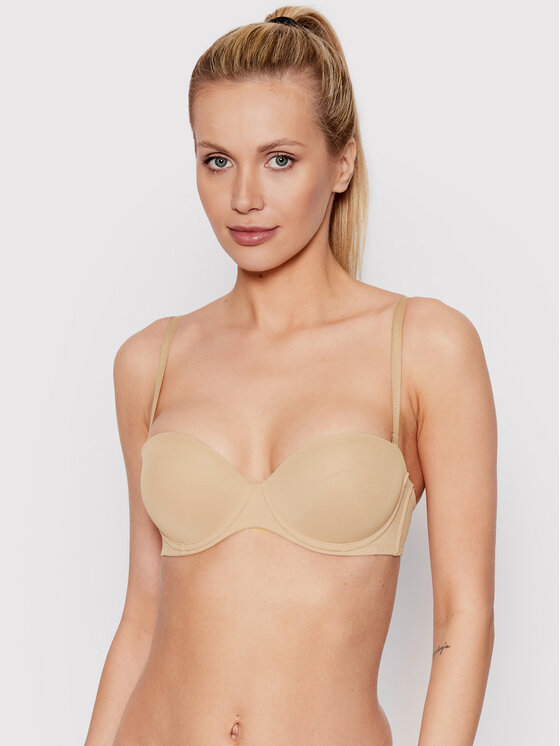 Calvin Klein Underwear Biustonosz push-up 0000F2660E Beżowy