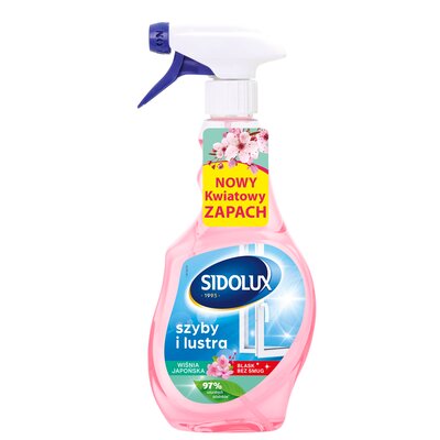 Sidolux Płyn do mycia szyb Crystal Kwiat Japońskiej Wiśni 500 ml