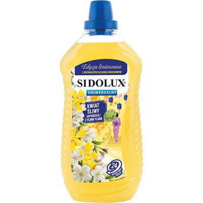 Sidolux Płyn do mycia podłóg Uniwersalny Kwiat Śliwy Japońskiej Z Ylang Ylang 1000 ml