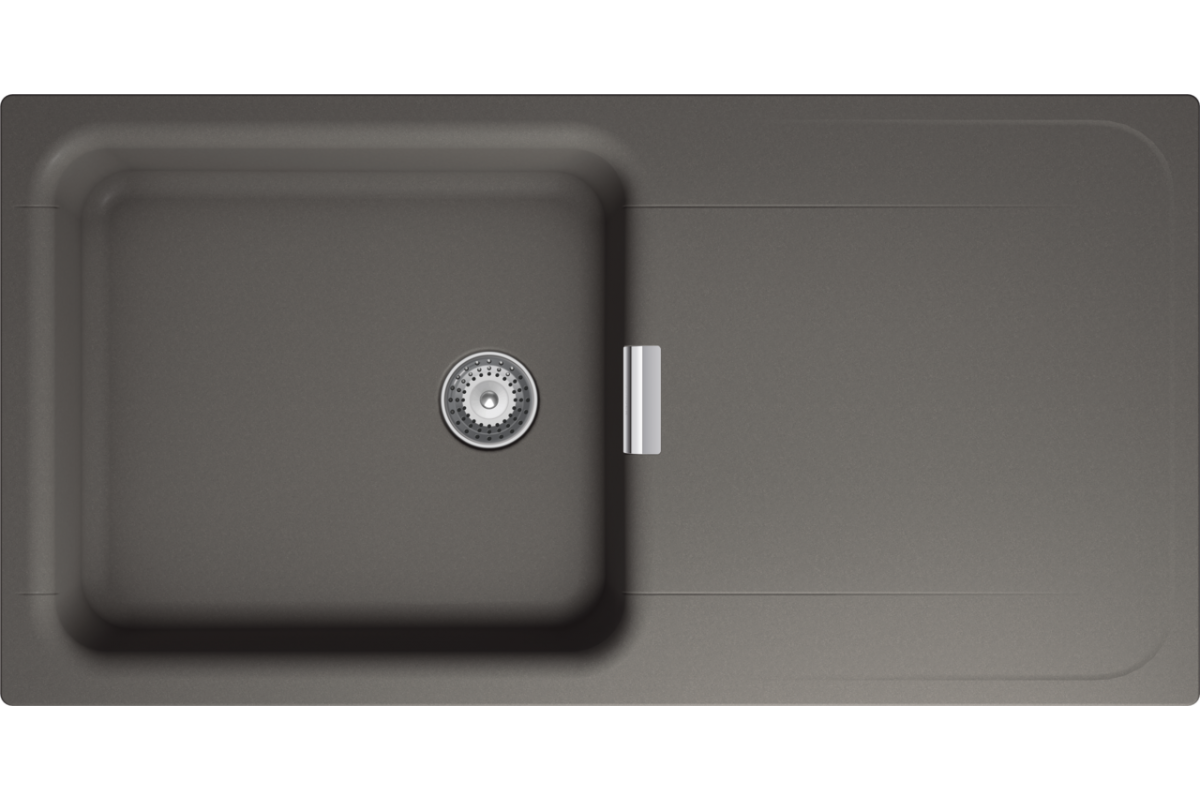 Schock Zlew WEMBLEY D-100L silverstone CRISTADUR)   WEM-D-100L-SIL