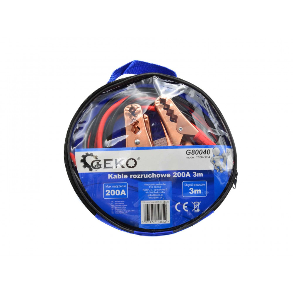 Kable rozruchowe GEKO 200 A / 3 m - G80040