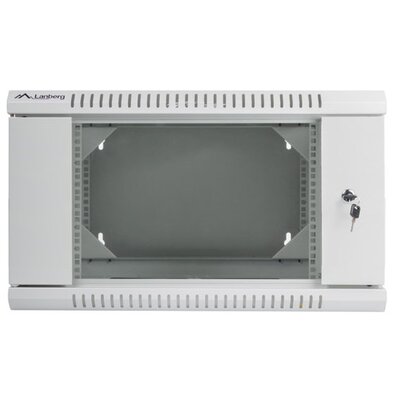Lanberg Szafa wisząca dwusekcyjna 19 6U szara WF02-6606-10