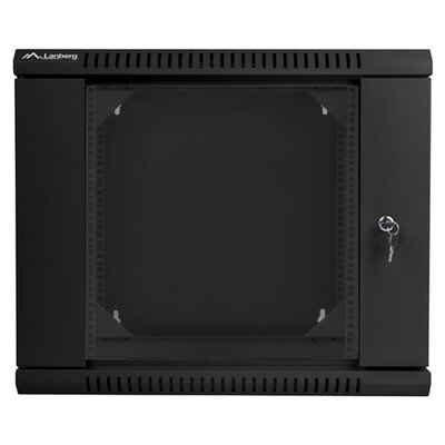 Lanberg Szafa wisząca dwusekcyjna 19 9U czarna WF02-6609-10