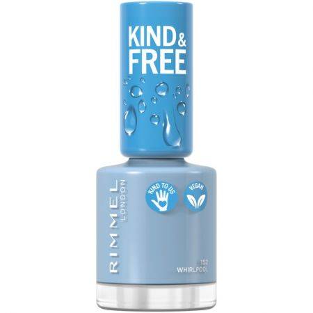 RIMMEL Kind & Free Clean Nail Polish lakier do paznokci 152 Tidal Wave Blue 8ml