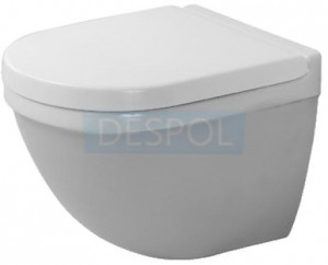 DURAVIT 2227090000 + 0063890000 STARCK 3 Zestaw miska wisząca 360 x 485 mm + deska wolnoopadająca