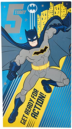 Kartka na 5. urodziny Danilo DC Batman – 5 'Today Get Ready for Action!'