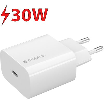 Mophie Gan ładowarka sieciowa USB-C 30W biała ILBMOGANWH