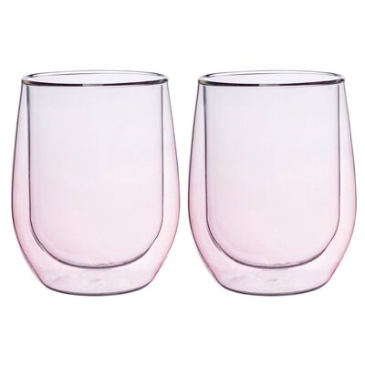 Altom 2-częściowy zestaw szklanek termicznych Andrea, 300 ml, różowy