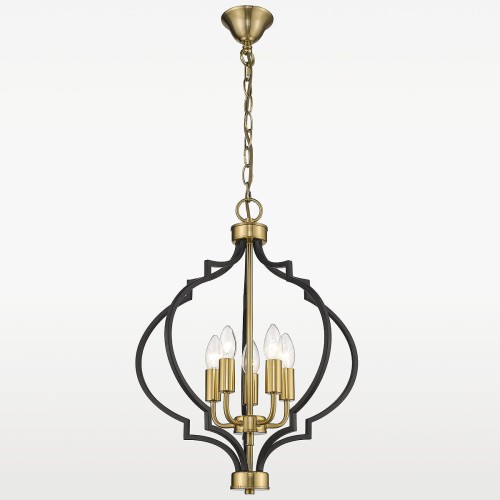 Zdjęcia - Żyrandol / lampa COSMOLight Nashville lampa wisząca 5-punktowa P05179BK AU 