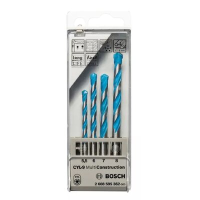 Bosch Zestaw wierteł 5 5/6/7/8 mm 2608595362