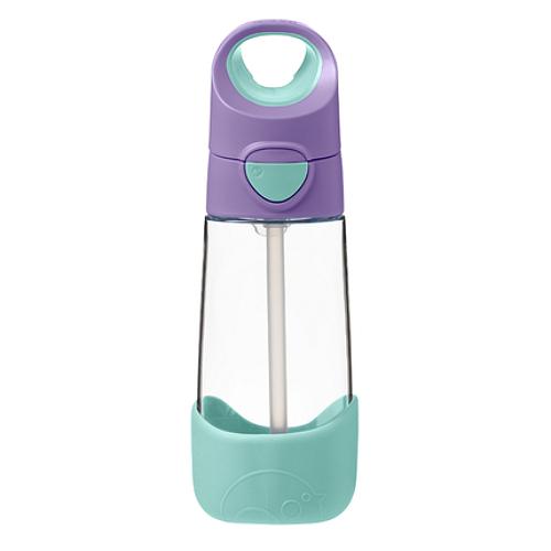 B.Box BABY&TRAVEL Butelka tritanowa ze słomką Lilac Pop 9 m+, 450ml