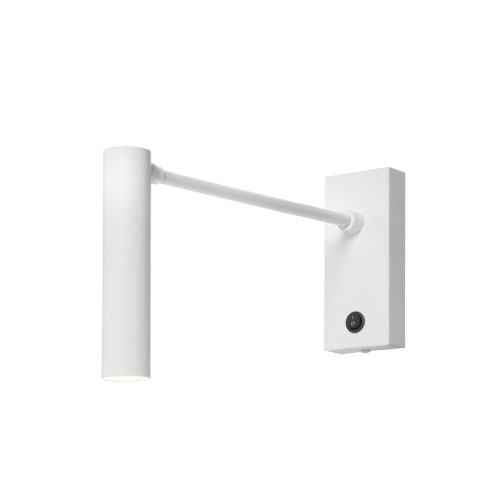 Kaspa Ledowa lampa ścienna ROLL 50714101 kinkiet 4W 3000K ruchomy biały