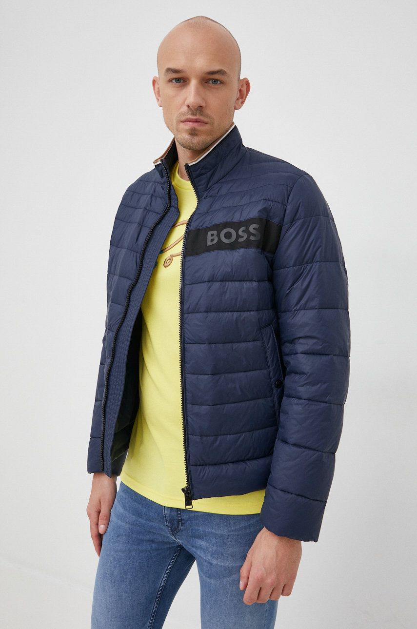 Boss BOSS kurtka męska kolor granatowy przejściowa - Boss