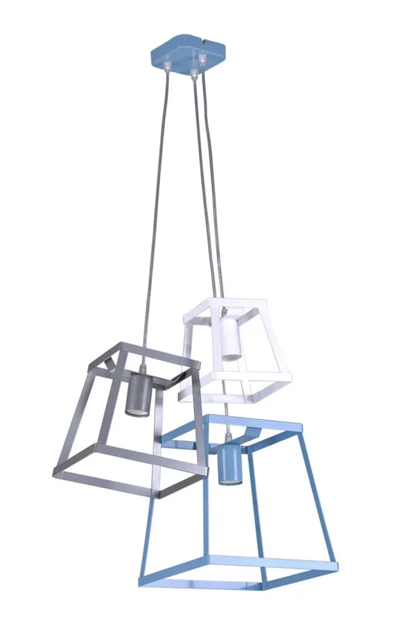 Geometryczna lampa wisząca dziecięca 3X S550 L4-S38