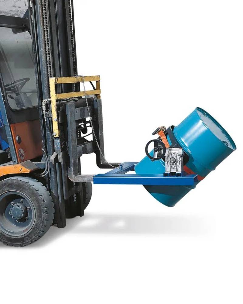 Wywrotnica beczek, stal, lakierowana, beczki Ø 380 - 600 mm, zabezpieczenie Ex + Generator ozonu za 1 złotych! (udźwig: 300 kg) 72279785