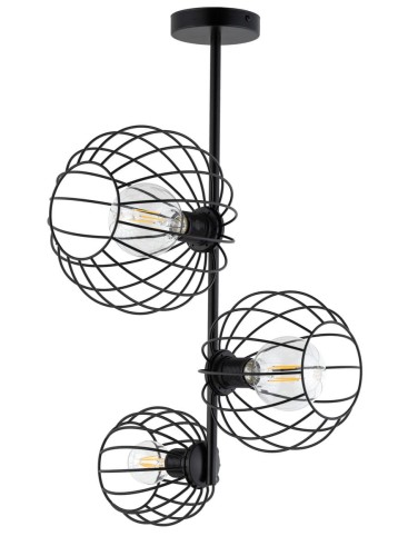 Sigma Cherry lampa wisząca 3-punktowa czarna 32363