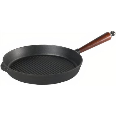 Skeppshult Patelnia grillowa okrągła 28 cm, drewniana rączka 0028T