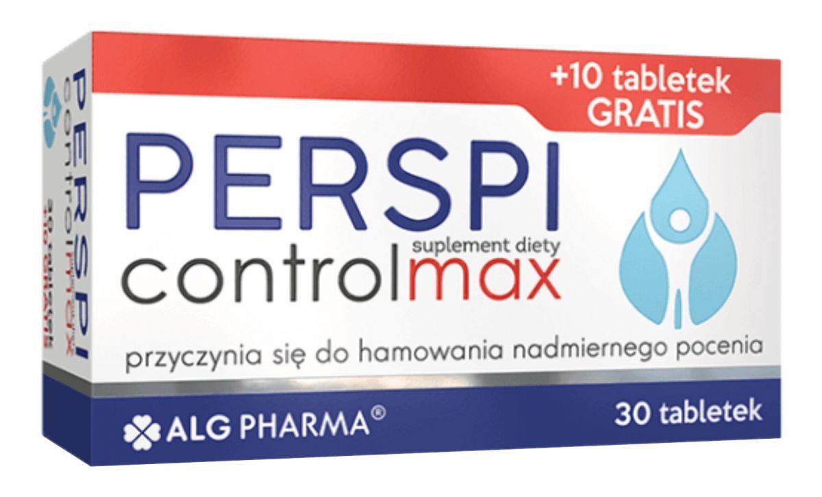 ALG Pharma Perspi Control Max, 30 tabletek + 10 tabletek gratis, ALG PHARMA 3562361