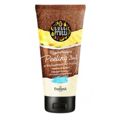 Tutti Frutti Ananas & Kokos 2w1 peeling z balsamem do ciała 210 ml TFR0027
