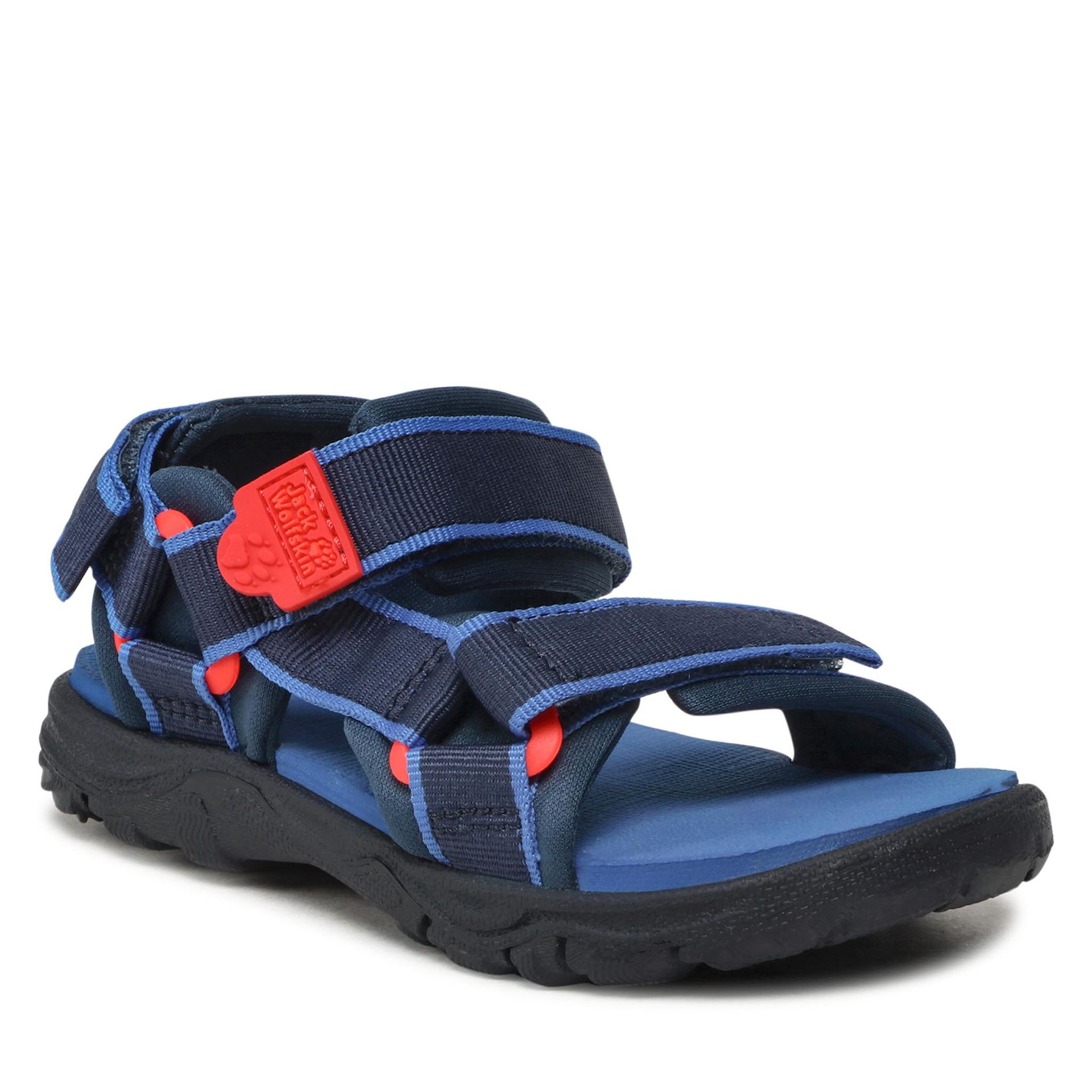 Jack Wolfskin Sandały Seven Seas 3 K 4040061 Blue/Red