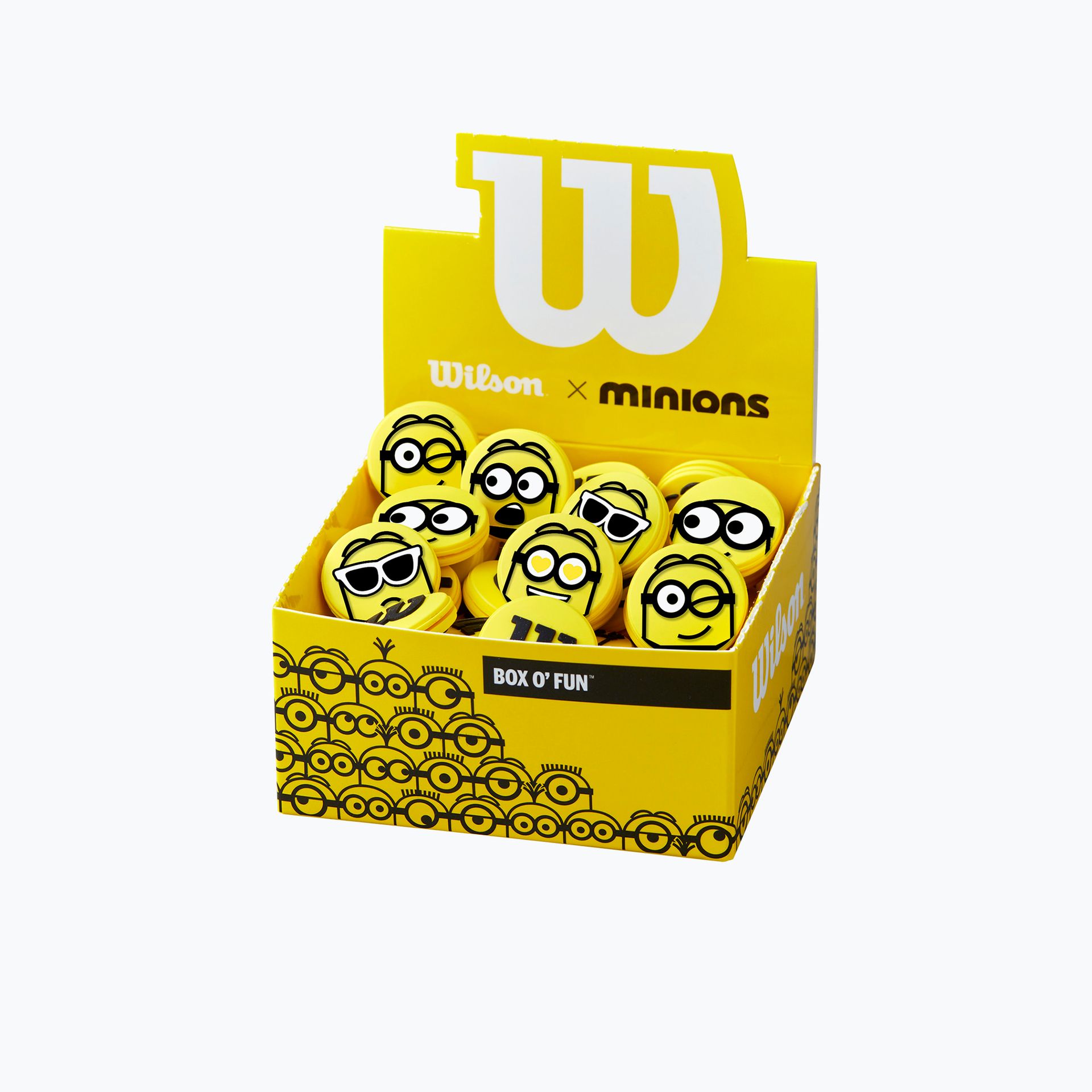 Wilson Zestaw tłumików dziecięcych Minions 2.0 Vibration Dampener Box 50 szt żółty WR8413801001