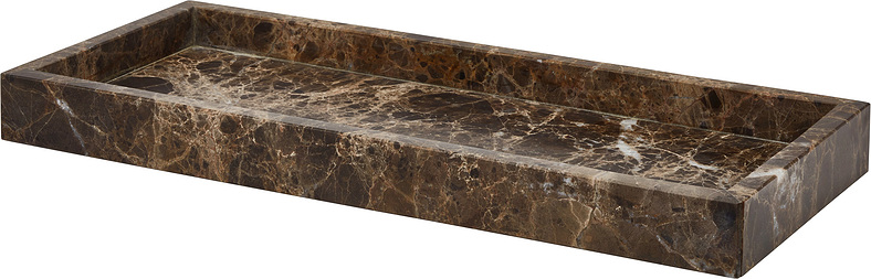 Taca dekoracyjna Hammam 35 cm brązowa