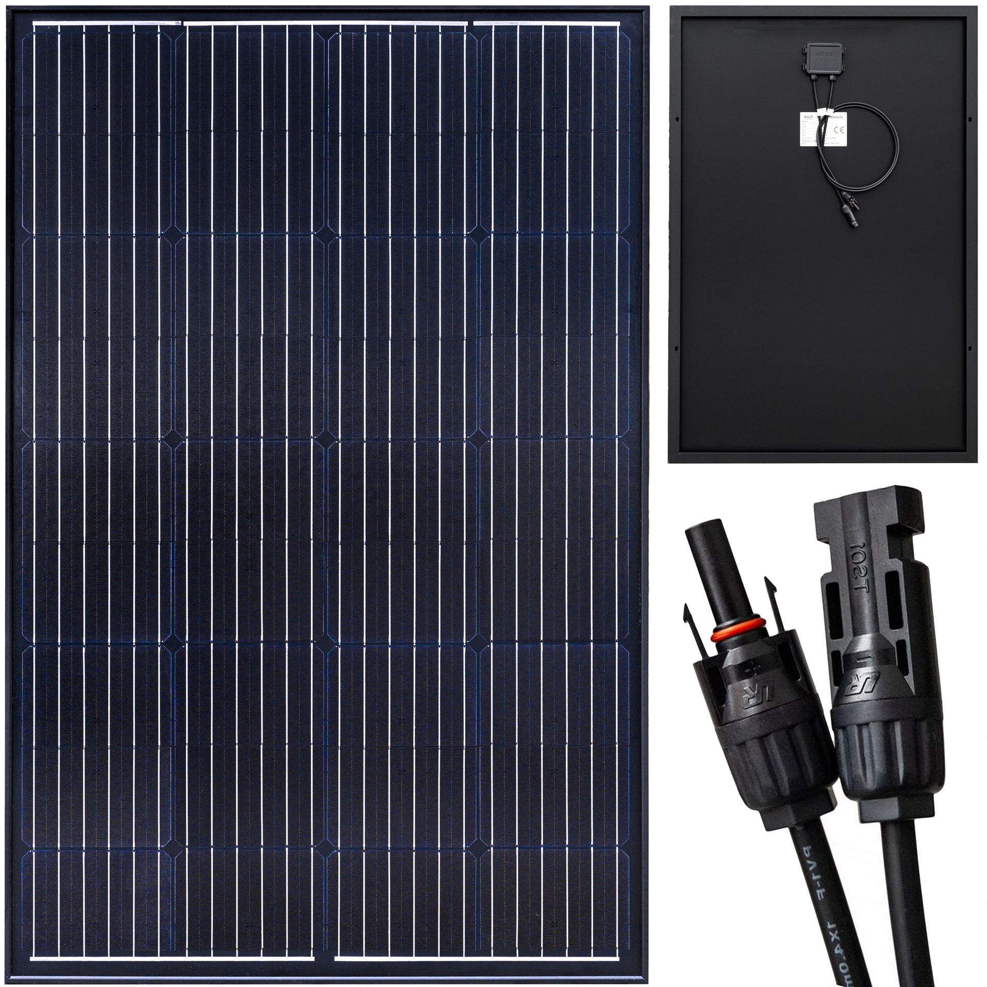 VOLT POLSKA Panel solarny black polikrystaliczny 12V 110W VOLT POLSKA 5PVPOLI10B