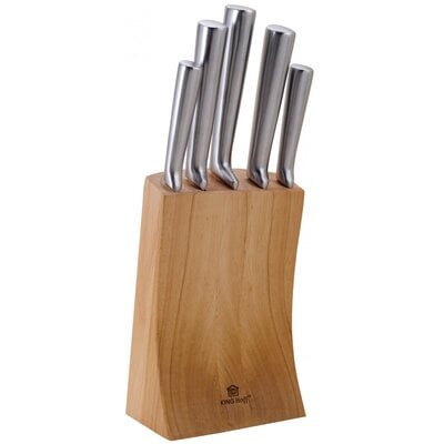 Noże kuchenne zestaw noży w bloku / stojaku 6 el. KH-1153