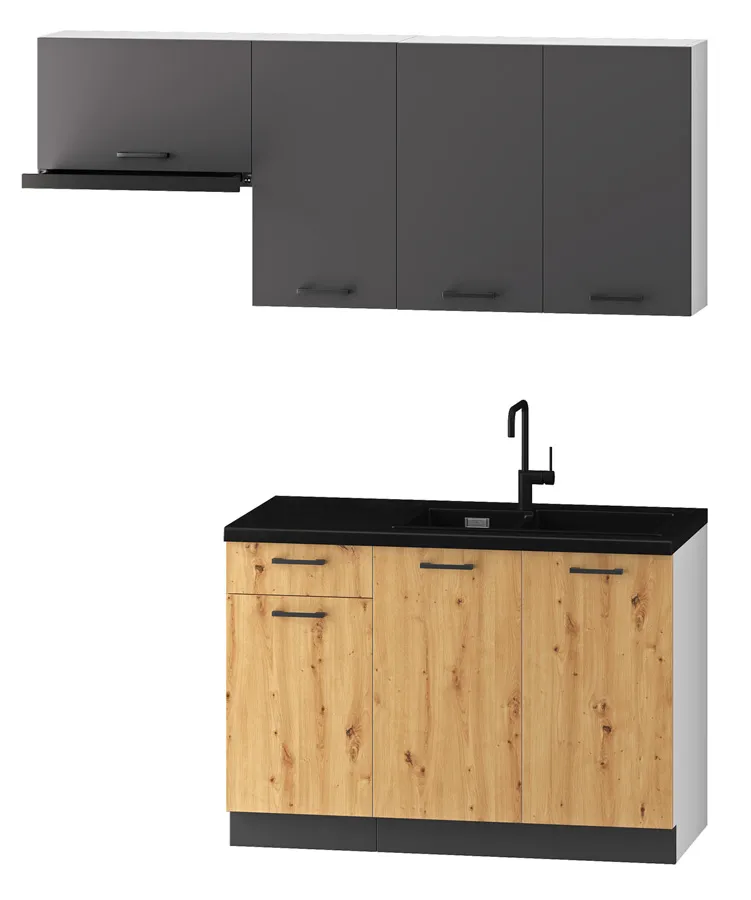 Komplet mebli kuchennych 1,2 x 1,8 m M1-E64