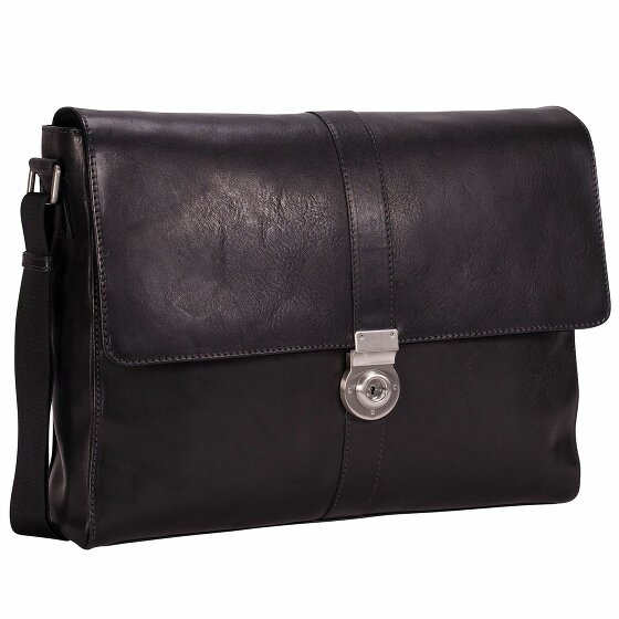 Leonhard Heyden Bergamo Torba biznesowa skórzana 38 cm przegroda na laptopa schwarz 906855-8