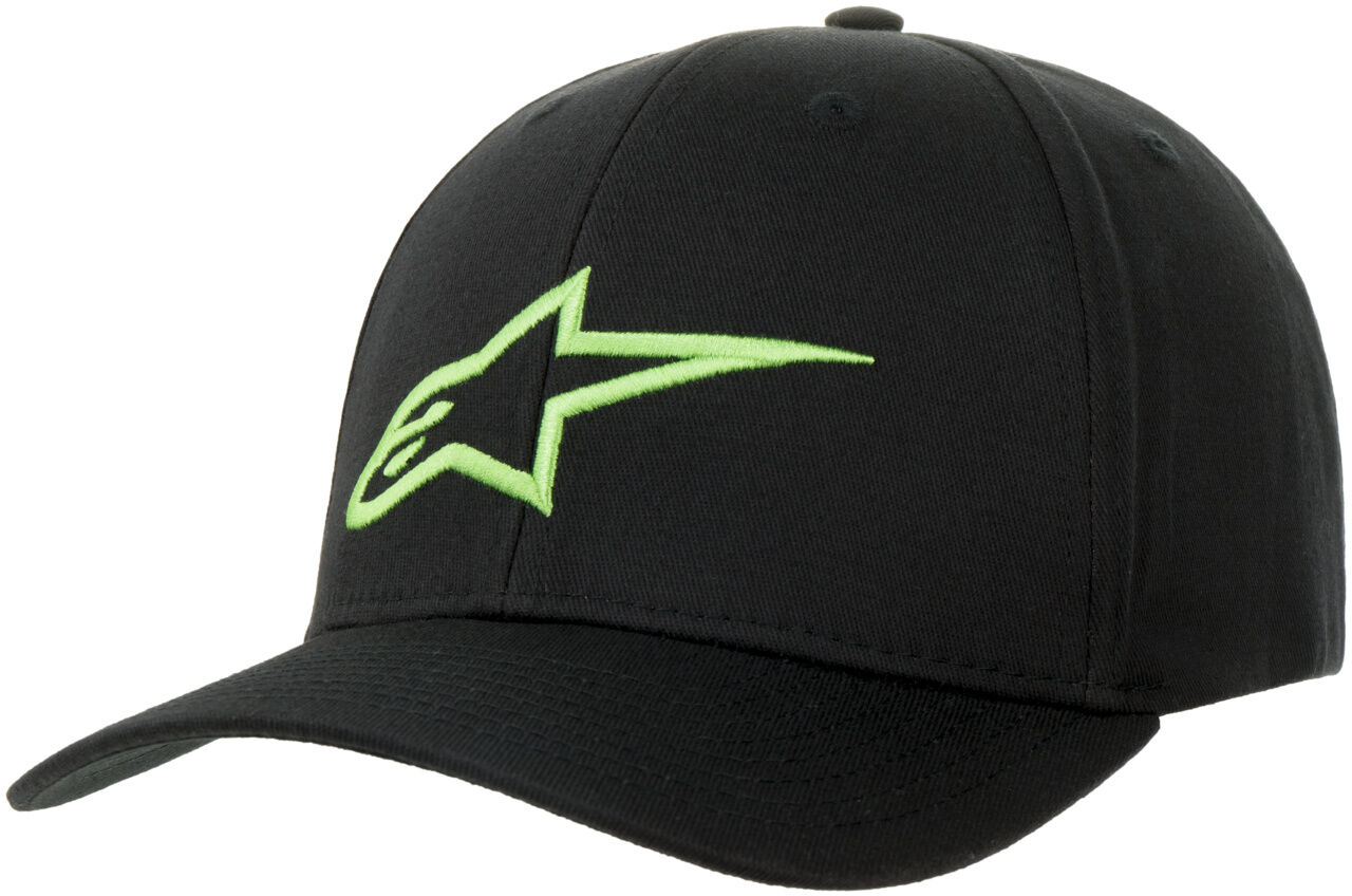 Czapka Ageless Curved Flexfit by alpinestars, czarno-zielony, L/XL (58-61 cm)