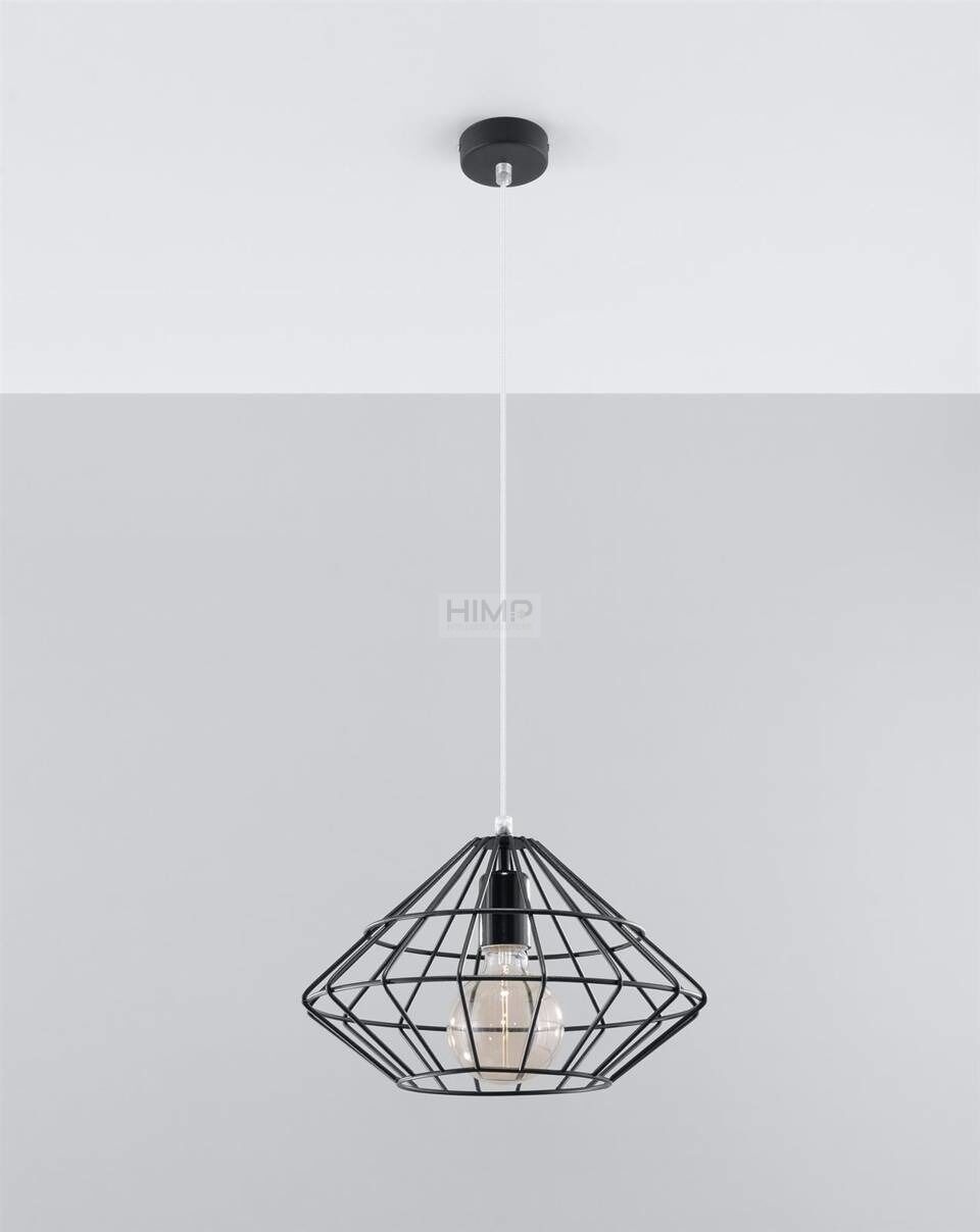 Sollux Lighting Lampa wisząca UMBERTO czarna SL.0294