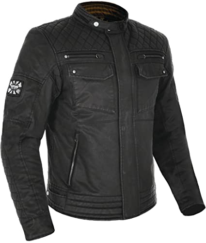 OXFORD Hardy kurtka woskowa czarna S - kurtka motocyklowa TM180S