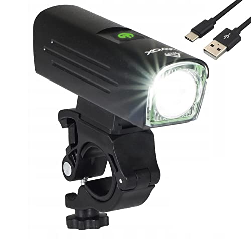 lampa rowerowa przednia, latarka LED XLM2 15W, lampka 1300lm czarna VA0046 VAYOX