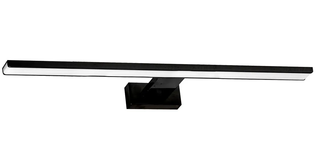 Czarny kinkiet łazienkowy - 15W 80x11,5x4 cm M6-C89